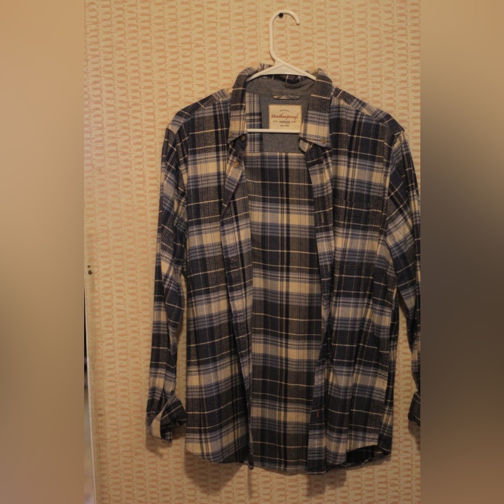 Weatherproof Vintage Men’s Button Down Flannel Size Large